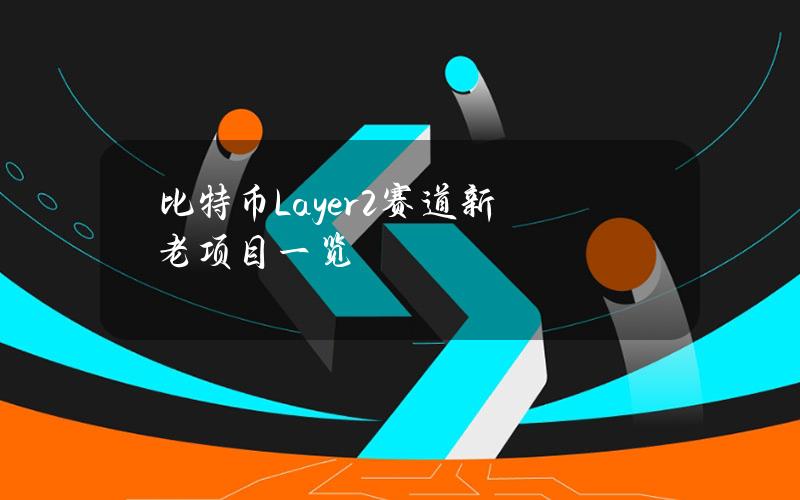 比特币Layer2赛道新老项目一览